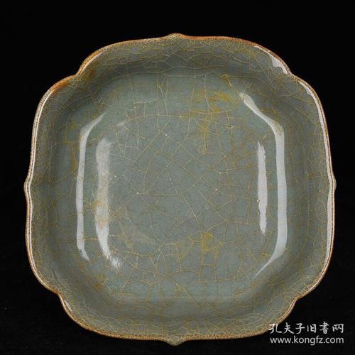 北宋官窑方盘 古玩191115古董古瓷器花瓶藏品规格;厘米4*17.5