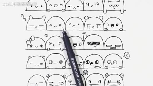 小红书简笔画表情 简笔画图片大全-蒲城教育文学网