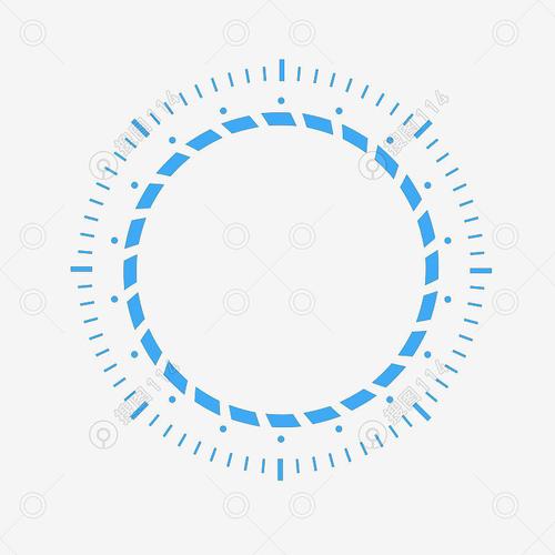科技感线条圆点四边形圆形图案
