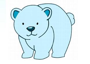 北极熊吉祥物简笔画教程
