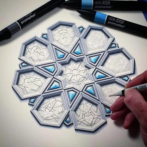 画这种竟能治好抑郁这些超牛的解压图案拯救了自杀边缘的男人