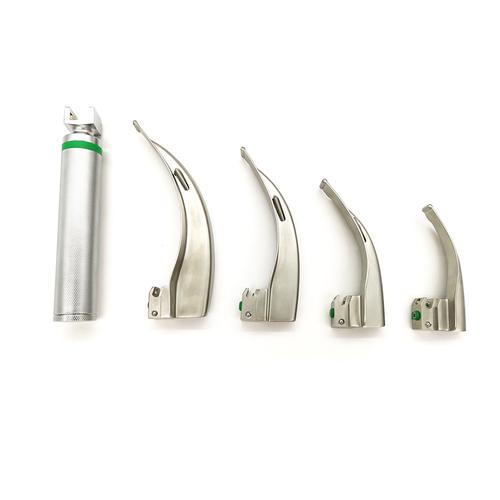 厂家直销麻醉咽喉气管插管麻醉喉镜 手柄加4个叶片