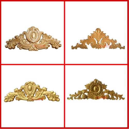 别墅门头三角花浮雕挂件 外墙装饰浮雕花件 别墅外墙