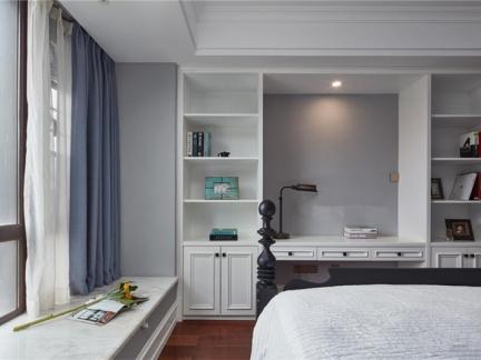 美式三居室卧室书架装修效果图大全