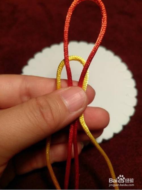 金刚结双色双线的编绳方法
