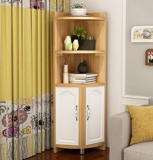 立柜酒柜置物架家具餐厅半圆客厅墙角转角柜夹角柜