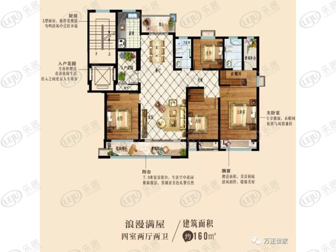 周口万正世家浪漫全屋户型图
