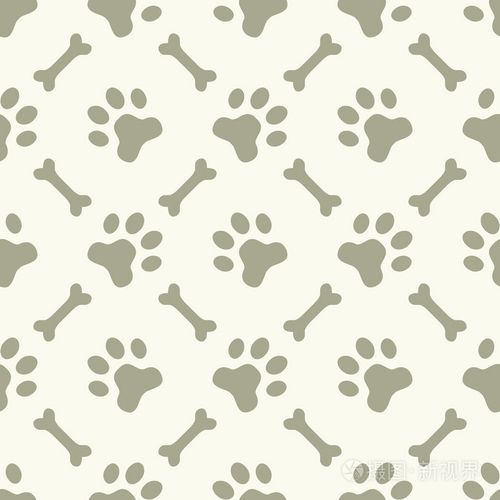 狗爪子足迹无缝模式