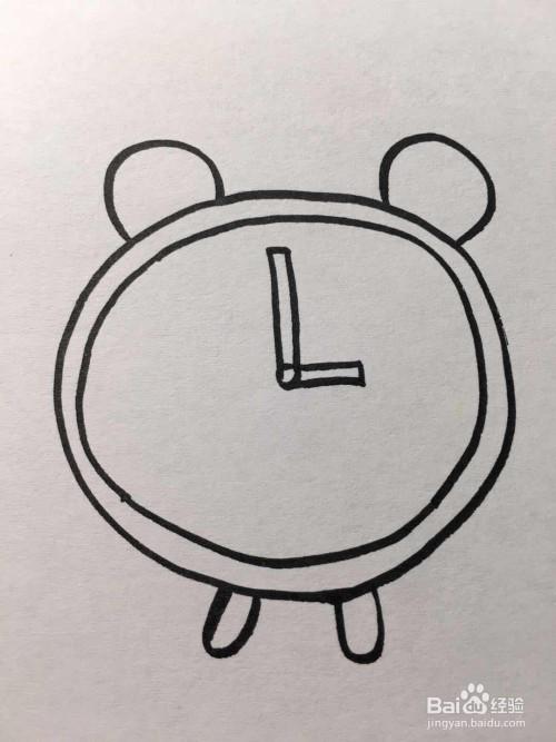 简笔画闹钟的画法