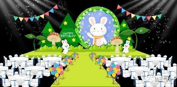 可爱兔子主题生日派对设计素材-适合兔宝宝们哦