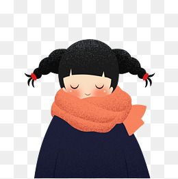 卡通老太婆带头巾头像