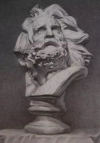经典素描石膏像作品精选!
