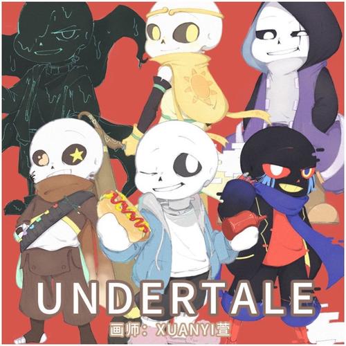 8undertale传说之下t恤骷髅兄弟男女周边短袖儿童衣服sans游戏上衣已