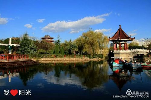高陵水景公园美景