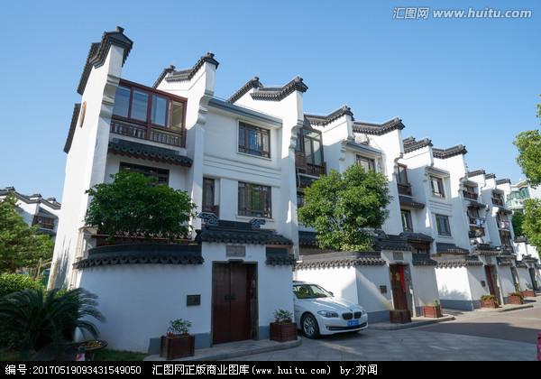 徽派建筑 白墙黑瓦 高清图