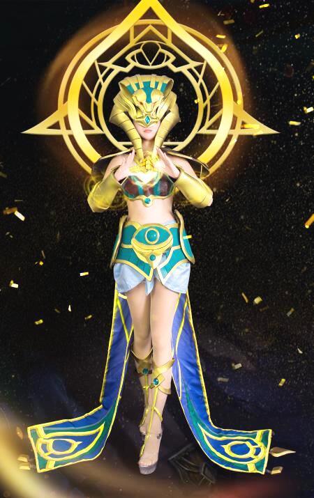cos正片-王者荣耀女娲,金碧辉煌的女神还可以更好