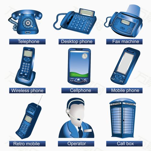 通讯工具图标矢量素材