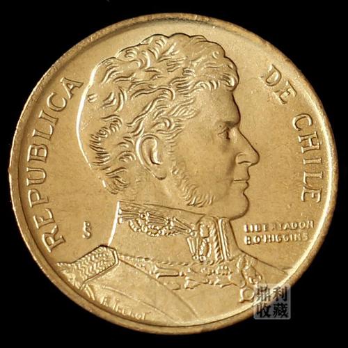 全新保真 智利1比索 铜币17mm 美洲各国外币硬币钱币货币收藏真币