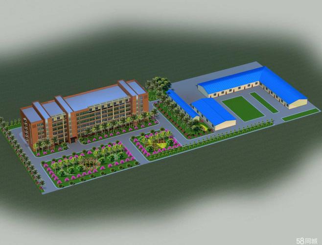 (转让) 厂房鸟瞰图效果图设计制作