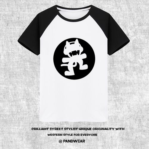 恤t 厂牌标志纯棉圆领可来图定制短袖 恤 t 电音厂牌 dj 怪猫厂 厂 s