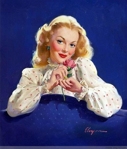 画笔下70年代欧美女星的经典