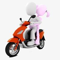 骑小电动车的唯美头像_微信头像图片大全