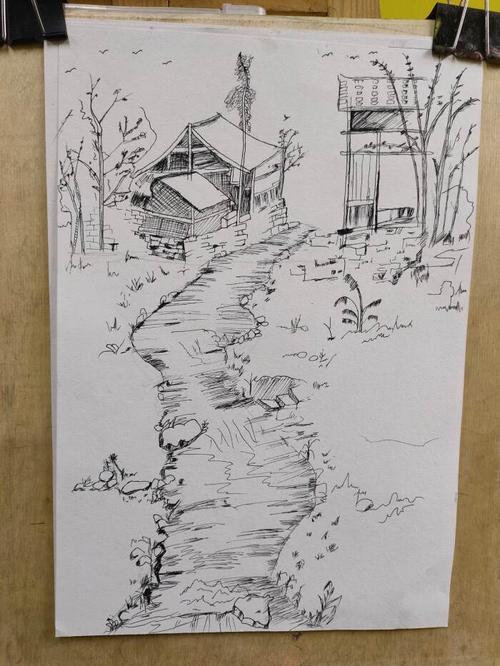 素描风景画欣赏
