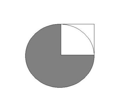 四分之三圆怎么标注