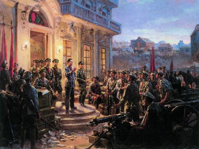 (2/8)南昌起义 油画 200乘260cm 1959年 中国革命军事博物馆藏