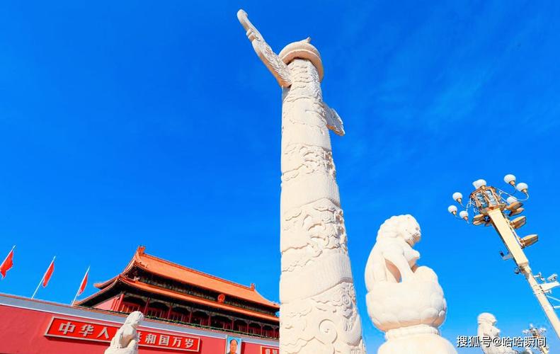 原创天安门广场的4根汉白玉柱子20吨矗立了500年古代作用很大
