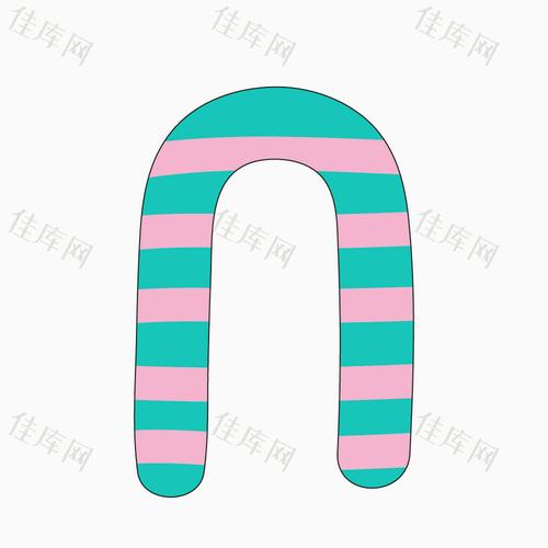 字母 条纹 条纹字母 可爱字母 卡通字母 字母n