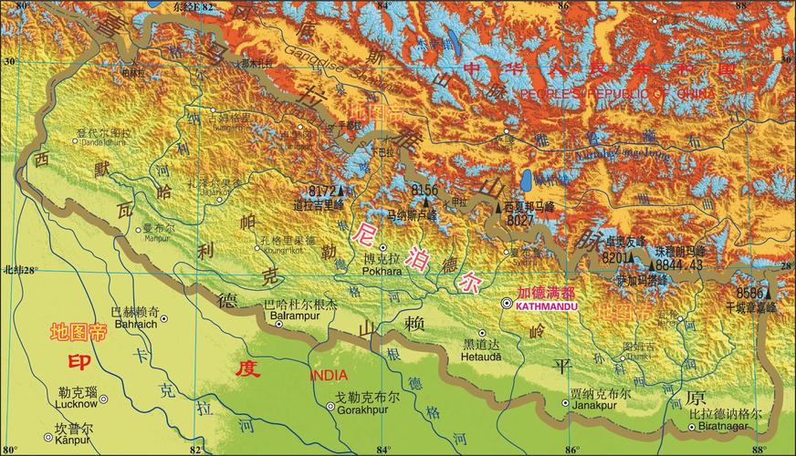 巴基斯坦,俄罗斯,面积,中国,印度,尼泊尔,不丹,塔吉克斯坦,老挝