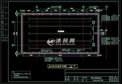 室内游泳池配管平面图
