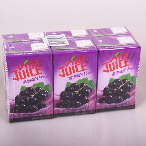 包邮香港维他黑加仑子汁饮料250ml24盒整箱港版vita葡萄味果汁