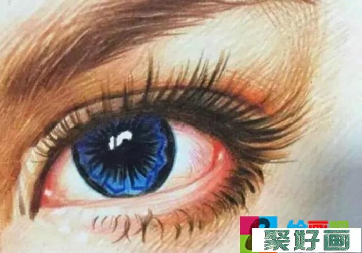 手把手教你逼真的写实彩铅画眼睛怎么画