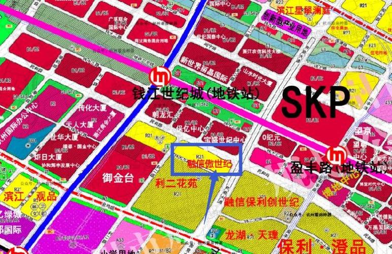 融信傲世邸板块详细规划图高清版免费获取奥体钱江世纪城亚运村