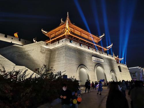 广西崇左太平古城夜景