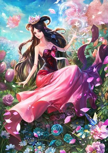 精灵梦叶罗丽精品壁纸罗丽公主百花齐放齐娜黑化依然女神