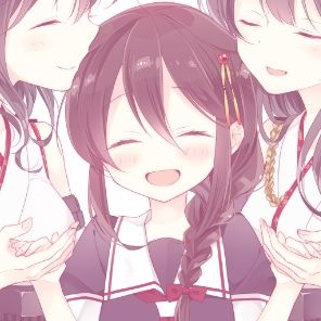 三人的动漫头像带字