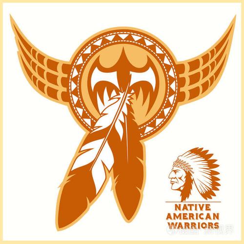 美洲印第安人矢量标志