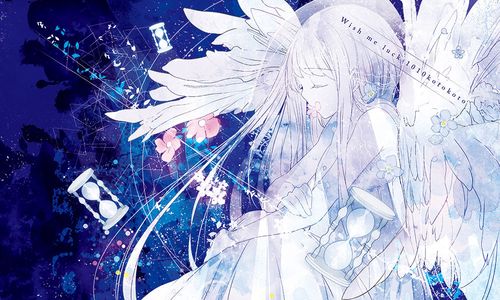 一张闭着眼睛的动漫少女图朦胧一点