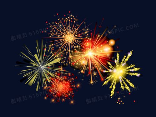 炫酷节日礼花烟花