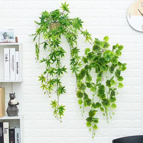 花瓶花器 如一花开旗舰店 仿真植物绿植绿萝装饰挂壁花篮藤蔓吊篮花卉