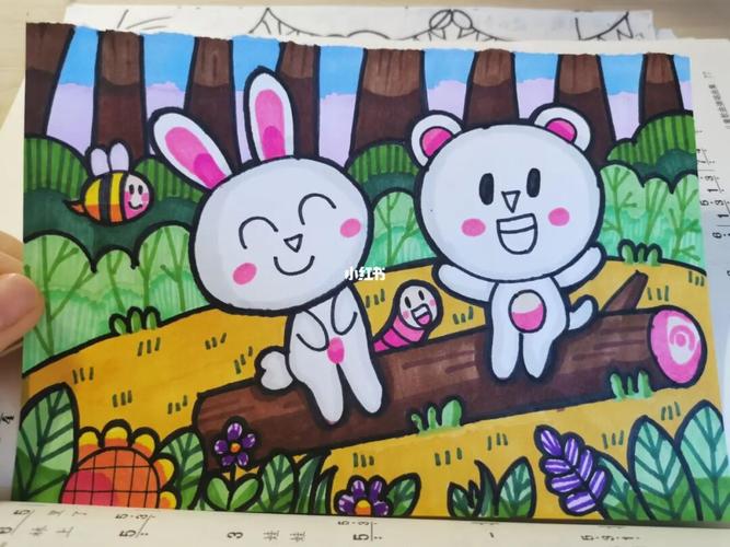 好朋友_临摹_幼师_简笔画_儿童画_兴趣爱好_绘画