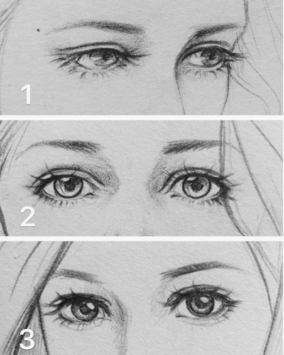 手绘线稿动漫插画眼睛线稿