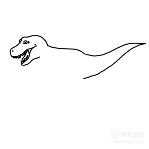 06,,画出恐龙大大的尾巴