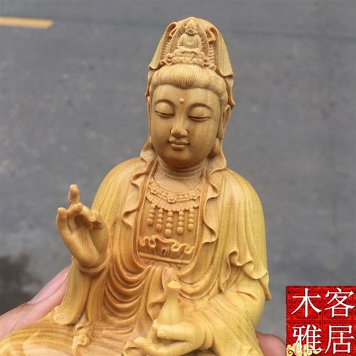 木雕菩萨图片