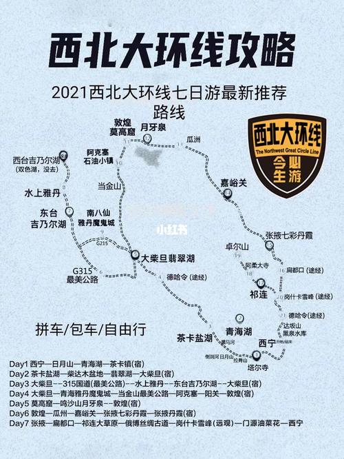 2021最新青甘大环线_敦煌_青海湖_翡翠湖_张掖丹霞国家地质公园-七彩