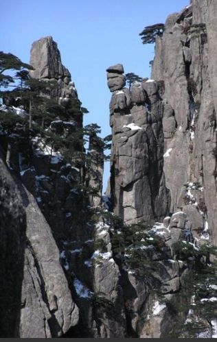 黄山的四绝之一一怪石