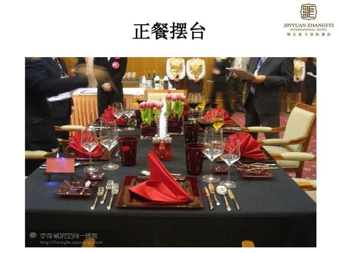 西餐摆台标准ppt